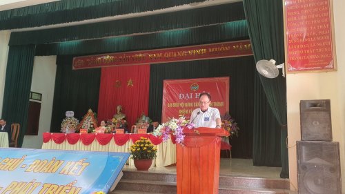 DDc Đỗ Văn Tĩnh, Bí thư đảng ủy phát biểu.jpg